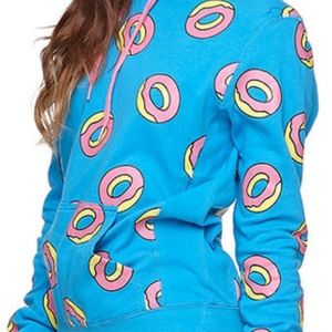 Odd Future Blue All Over Donut Hoodie